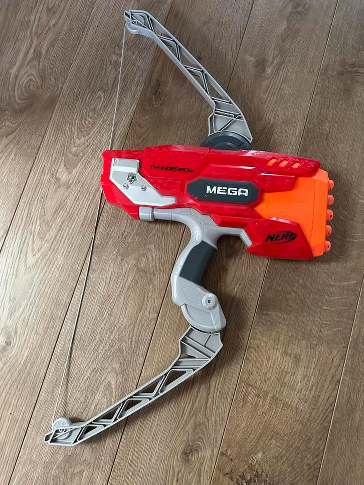 Nerf Mega Thunderbow - Pijl en Boog, Kinderen en Baby's, Speelgoed | Overig, Gebruikt, Jongen of Meisje, Ophalen of Verzenden