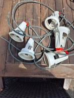 5 inbouwspots, Ophalen, Gebruikt, Metaal of Aluminium, Inbouw