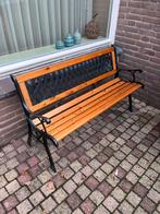 Tuinbank hout/gietijzer, Ophalen, Zo goed als nieuw, Hout