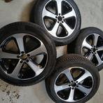 Te koop 4 lichtmetalen velgen en banden voor Mercedes GLC, Gebruikt, Banden en Velgen, Winterbanden, 235 mm