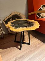 prachtige bijzettafel van versteend palmhout petrified wood, Verzamelen, Mineralen en Fossielen, Ophalen of Verzenden, Fossiel