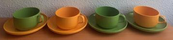 Mepal: 4x soepkom en schotel (retro/vintage)  beschikbaar voor biedingen