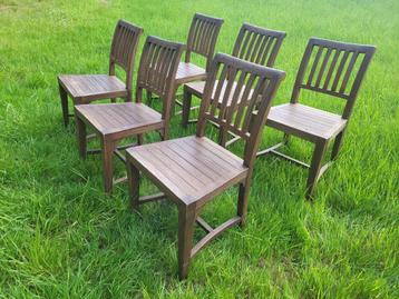 Te Koop: 6 vintage / antieke boerderij / café stoelen. beschikbaar voor biedingen