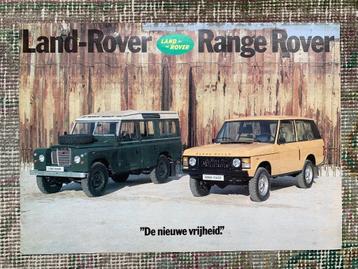 Nederlandse brochure folder Landrover Range Rover Defender 1 beschikbaar voor biedingen