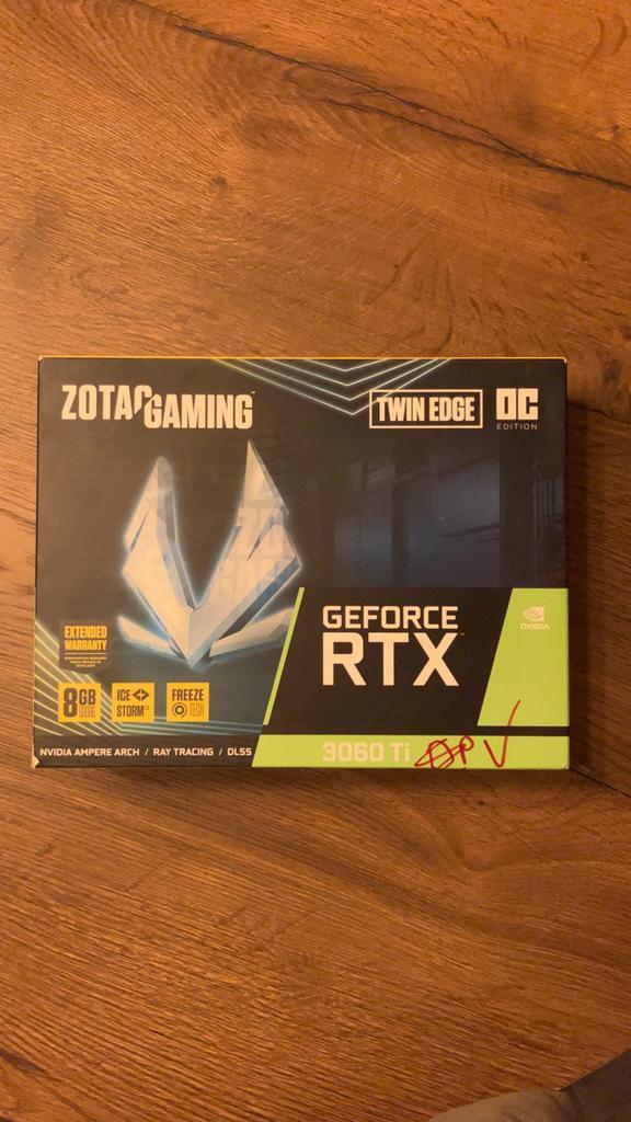 NVIDIA GeForce RTX 3060 Ti Zotac 8GB videokaart, Computers en Software, Videokaarten, Zo goed als nieuw, PCI-Express 4.0, GDDR6
