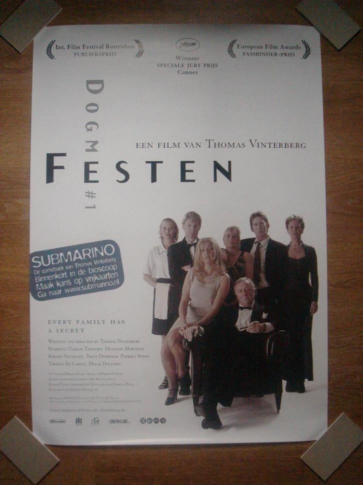 FESTEN      filmposter., Verzamelen, Posters, Nieuw, Film en Tv, A1 t/m A3, Overige vormen, Verzenden
