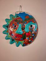 Mexicaanse wanddecoratie zon/maan van aardewerk, Ophalen of Verzenden