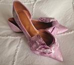 Ballerina's met strik lila jacquard, ASOS, Nieuw, Roze, Ballerina's