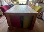 4 verschillend gekleurde stoffen eetkamer stoelen, Huis en Inrichting, Ophalen, Gebruikt, Minder dan 75 cm, Stof