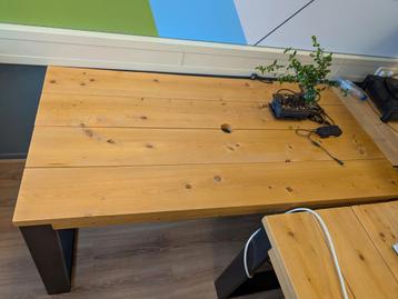 Bureau 160x80 steigerhout met metalen onderstel beschikbaar voor biedingen