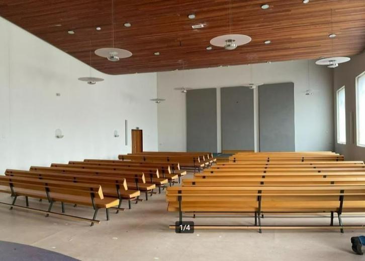 Kerkbanken banken meubilair designbank ( 089 ), Huis en Inrichting, Banken | Bankstellen, Gebruikt, 75 tot 100 cm, Ophalen