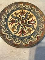 Decoratief vintage bord met bloemmotief, Ophalen of Verzenden