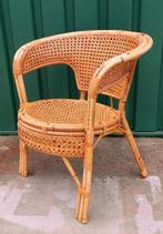 Vintage, rieten/rotan stoel, Rohé/TRIO Noordwolde, Huis en Inrichting, Stoelen, Bruin, Zo goed als nieuw, Eén, Ophalen