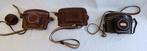 3 vintage Leren Zeiss Ikon camera otocamera tas verzameling, Ophalen of Verzenden, Gebruikt, Compact