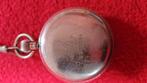Omega leger zakhorloge, Zakhorloge, Staal, Ophalen of Verzenden, Met ketting