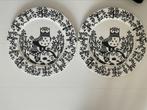 2x nieuwe Iittala taika zwart wit grote maat borden uil, Ophalen, Nieuw, Bord(en), Overige stijlen