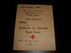 Herinnering folder WO II Inwoners Putten, dank Rode Kruis, Ophalen of Verzenden, Algemeen, Tweede Wereldoorlog, Gelezen