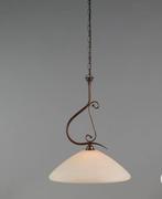 Prachtige hanglamp met murano glas te koop!, Huis en Inrichting, Lampen | Hanglampen, Ophalen, Zo goed als nieuw, Glas, Minder dan 50 cm