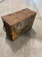 Britse stalen munitiekist - 1942, Verzamelen, Militaria | Tweede Wereldoorlog, Ophalen, Landmacht, Engeland, Kist of Geocache