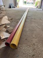 Mantelbuis geel (63mm gas) en rood (50mm stroom), Doe-het-zelf en Verbouw, Buizen en Afvoer, Ophalen, Gebruikt, Pvc, 4 tot 6 meter