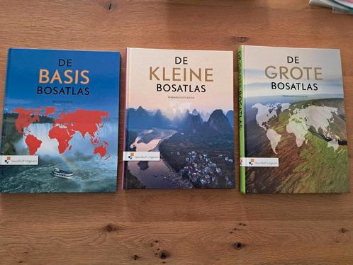 De basis + kleine + grote bosatlas 3 stuks, Boeken, Atlassen en Landkaarten, Zo goed als nieuw, Bosatlas, Wereld, 2000 tot heden