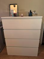 IKEA Malm witte ladekast met 4 lades, Ophalen, Kunststof, 100 tot 150 cm, 50 tot 100 cm