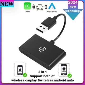 Draadloze Mini Box 2in1 CarPlay Android Auto beschikbaar voor biedingen