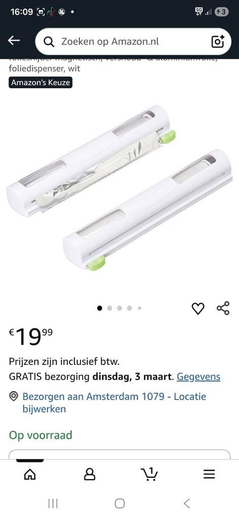 Relaxdays Foliehouder Set - 2 Stuks, Ophalen of Verzenden, Nieuw