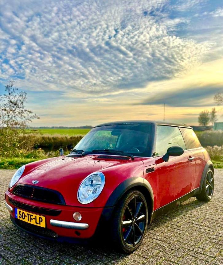Mini Cooper 1.6 16v 2003, Auto's, Mini, Particulier, Benzine, D, Hatchback, Handgeschakeld, Geïmporteerd, Rood, Voorwielaandrijving