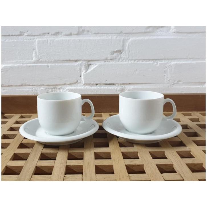 2 Arzberg kop en schotels Daily wit, Antiek en Kunst, Antiek | Servies los, Ophalen of Verzenden