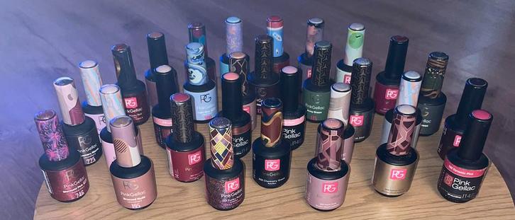 Grote collectie Pink Gellac (31 stuks), Sieraden, Tassen en Uiterlijk, Uiterlijk | Cosmetica en Make-up, Zo goed als nieuw, Handen en Nagels