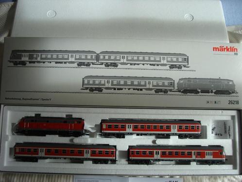 Märklin 26218 digitale treinset Regionaal express dB, Hobby en Vrije tijd, Modeltreinen | H0, Zo goed als nieuw, Treinset, Wisselstroom