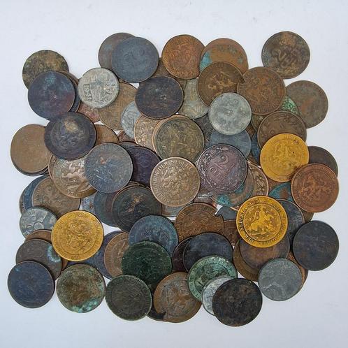 Nederland - Lot 100 stuks 2½ cent 1877 t/m 1941, Postzegels en Munten, Munten | Nederland, Setje, Overige waardes, Koning Willem III