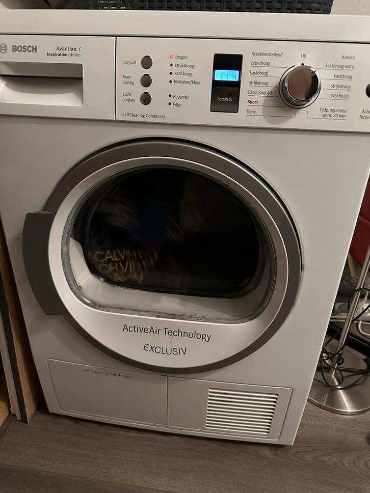Bosch Avantixx 7 Droger, Witgoed en Apparatuur, Wasdrogers, Zo goed als nieuw, Condens, Voorlader, 6 tot 8 kg, 85 tot 90 cm, Anti-kreukfase