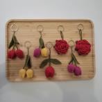 Handgemaakte Gehaakte Bloemen Sleutelhangers, Verzamelen, Sleutelhangers, Ophalen, Nieuw, Dier of Natuur