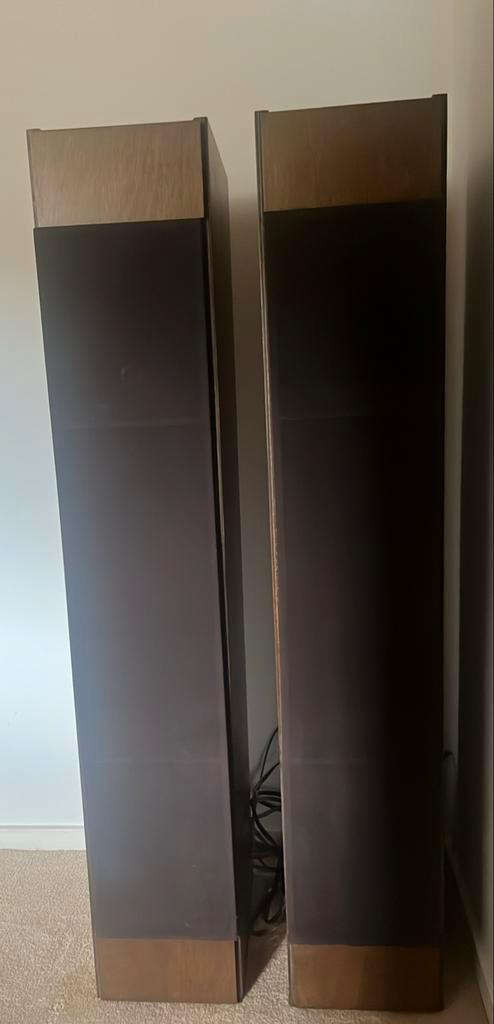 The Pied Piper Aura, set van twee, kleur Bruin, Audio, Tv en Foto, Luidsprekers, Gebruikt, Front, Rear of Stereo speakers, 120 watt of meer
