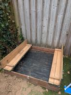Zandbak AXI 120x120cm + speelzand, Kinderen en Baby's, Speelgoed | Buiten | Zandbakken, Ophalen, Gebruikt