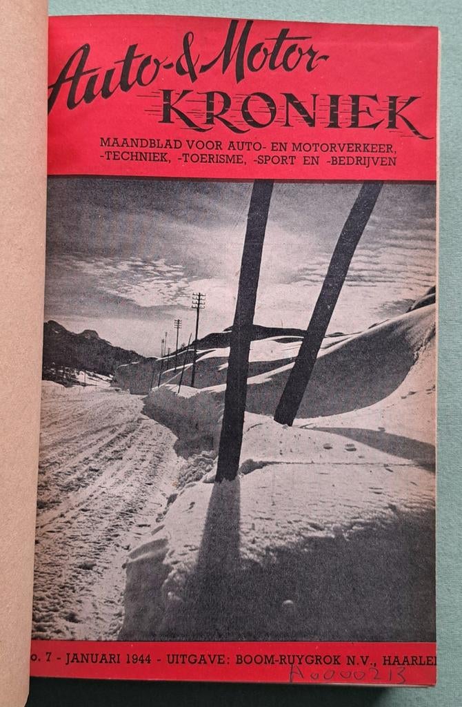 Auro & Motor Kroniek - jan. 1944 t/m aug. 1944, Nieuw, Ophalen of Verzenden, Overige merken, Auto & motor Kroniek