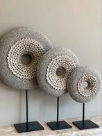 Kralen ornament op standaard kralen donut met schelpen, Ribbonstore, Verzenden, Nieuw, Ribbonstore@gmail.com