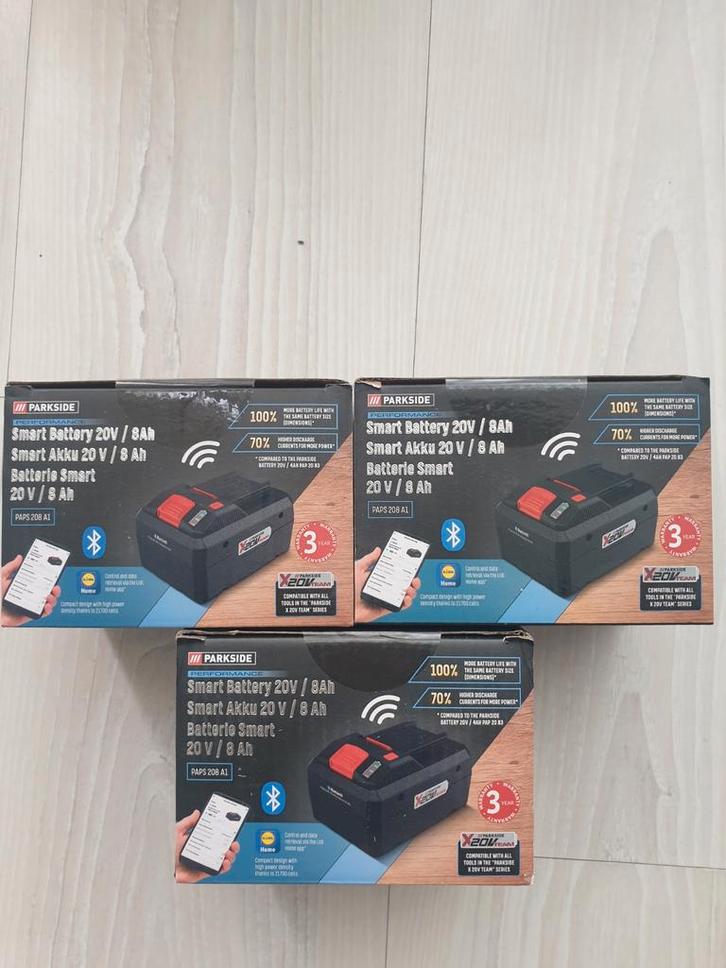 Parkside Performance 20v 8ah accu s, Doe-het-zelf en Verbouw, Gereedschap | Machine-onderdelen en Toebehoren, Nieuw, Ophalen