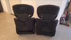 2 Identieke zwarte Autostoeltjes, Autogordel, 15 t/m 36 kg, Verstelbare rugleuning, Zo goed als nieuw