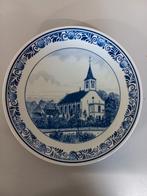 Delfts Blauw Bord - Witte Kerkje Wieringerwaard, Ophalen of Verzenden