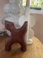 Vintage Teak Houten Beeld - Mid Century Design Uniek Object, Ophalen of Verzenden