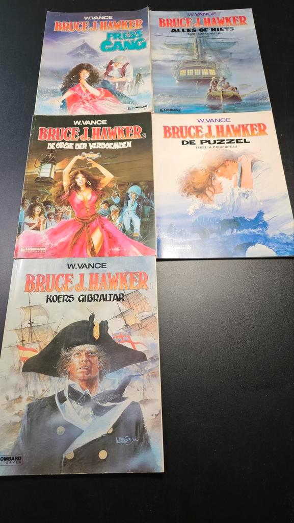 Bruce J. Hawker 1-5 Complete Serie W. Vance, Boeken, Stripboeken, Gelezen, Meerdere stripboeken, Ophalen of Verzenden
