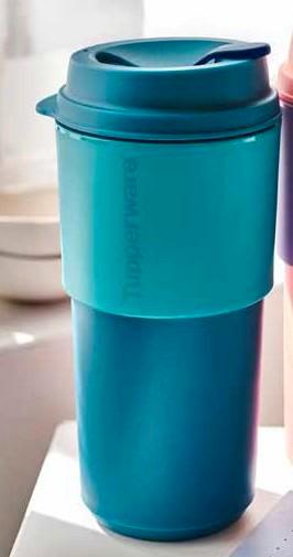 Tupperware Coffee On the Go Blauw 490ml nieuw, Huis en Inrichting, Keuken | Tupperware, Nieuw, Beker of Kan, Blauw, Ophalen of Verzenden