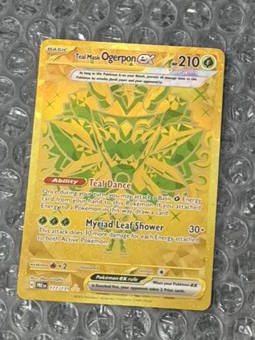 Teal Mask Ogerpon ex 177/131 Prismatic Evolutions Hyper Rare beschikbaar voor biedingen