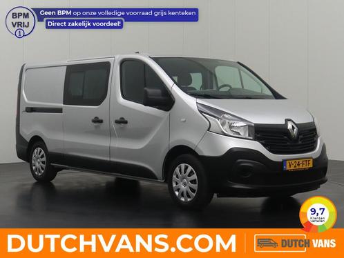 Renault Trafic 1.6DCi 125PK Lang Dubbele Cabine 6-Persoons |, Auto's, Bestelauto's, Te koop, ABS, Airconditioning, Boordcomputer