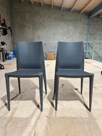 Mario Bellini stoelen Heller 4 stuks grijs, Huis en Inrichting, Stoelen, Ophalen, Kunststof, Gebruikt, Vier