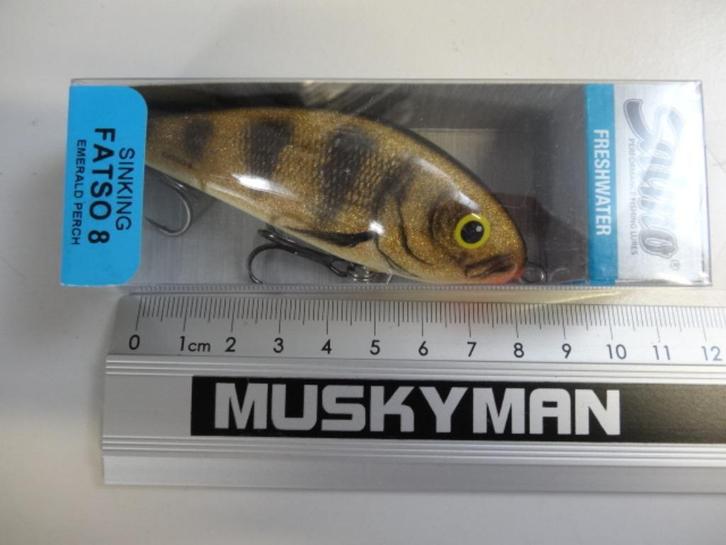 Kunstaas: Salmo Fatso 8 Sinking Jerkbaits, Watersport en Boten, Hengelsport | Roofvissen, Nieuw, Overige typen, Verzenden