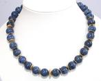 Schitterende 46 CM Zilver Vermeil Dumortieriet Ketting, Ophalen of Verzenden, Zilver, Ketting, Verguld